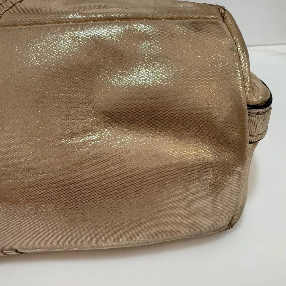VTG Coach F17220 Soho Metallic Champagne Leather Satchel Shoulder Bag